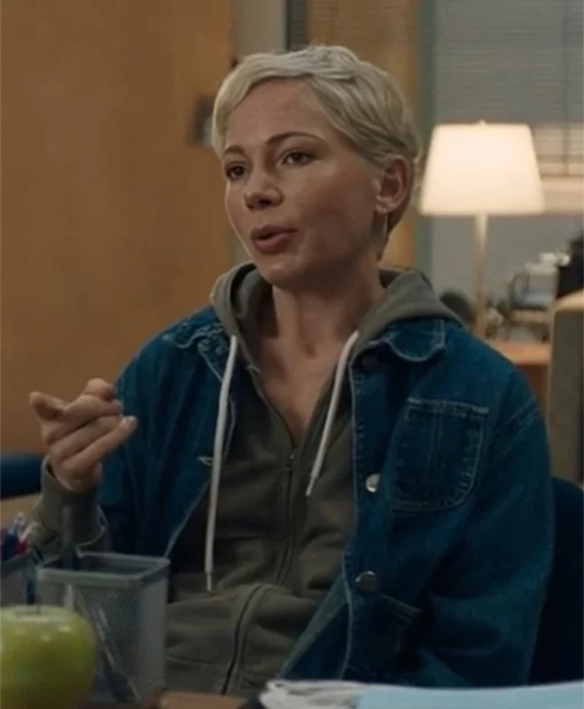 Michelle Williams Dying For Sex 2025 Blue Denim Jacket Oskar Jacket