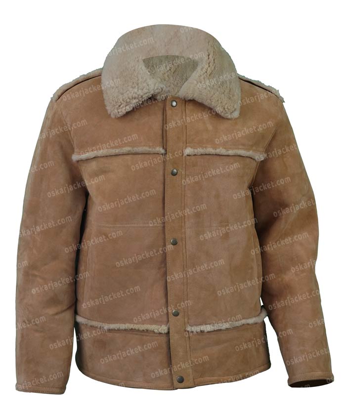 Walker Yellowstone S04 Shearling Fur Suede Leather Jacket Front