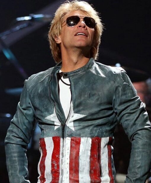 Captain America Bon Jovi Blue Jacket