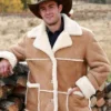 Marlboro Man Brown Sheepskin Shearling Fur Lined Jacket