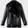 Men’s Sheepskin Black Leather Jacket