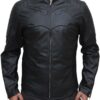 Batman Logo PU Leather Black Jacket