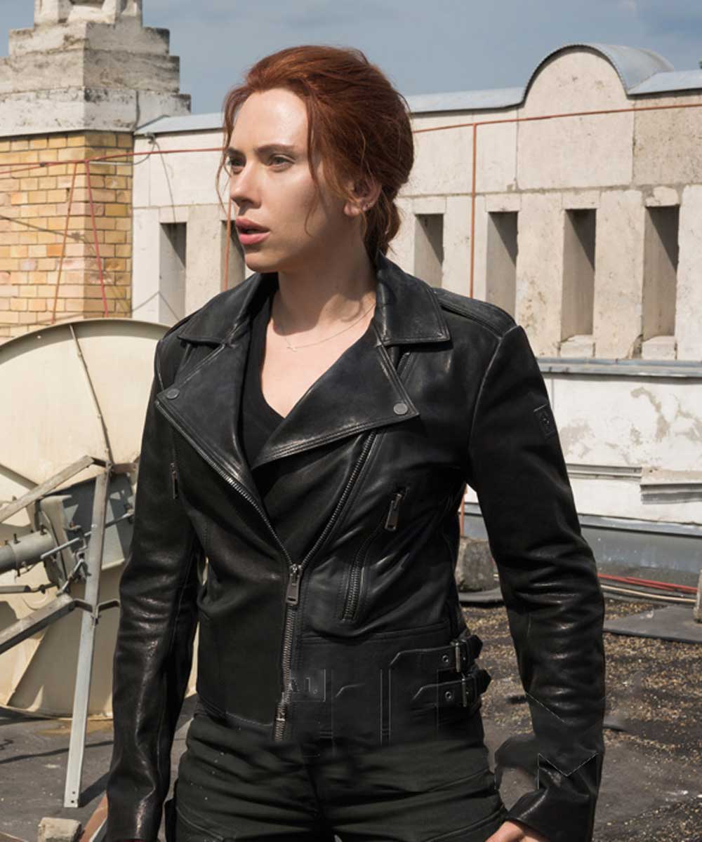 Black Widow Natasha Romanoff Biker Jacket