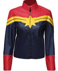 Captain Marvel Carol Danvers PU Leather Jacket