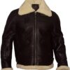 Mens Aviator B3 RAF Brown Leather Jacket