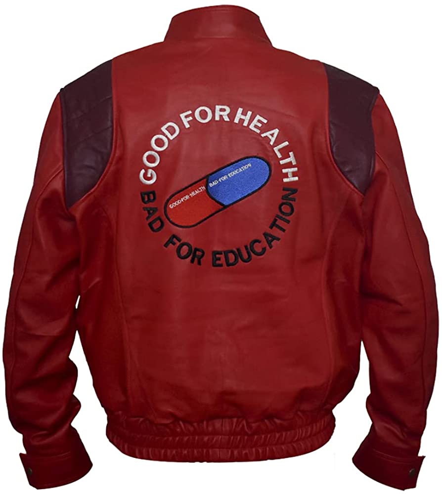 Mens Capsule Logo Sheep Leather Red Jacket