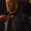 Fast 09 Vin Diesel Black Leather Jacket Front