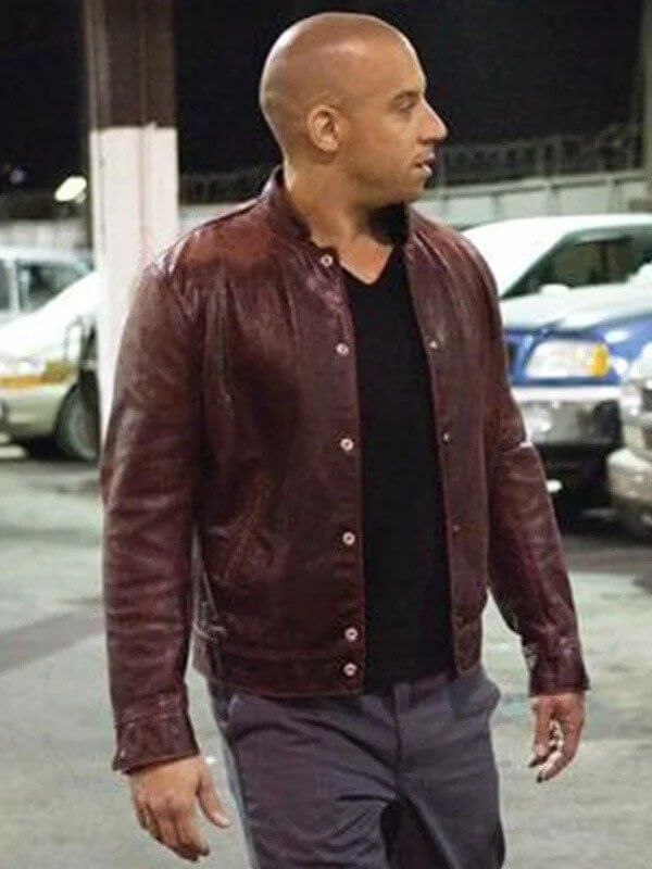 Fast and Furious Dom Maroon Jacket Image