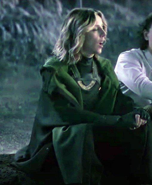 Loki S01 Sylvie Hooded Green Trench Coat