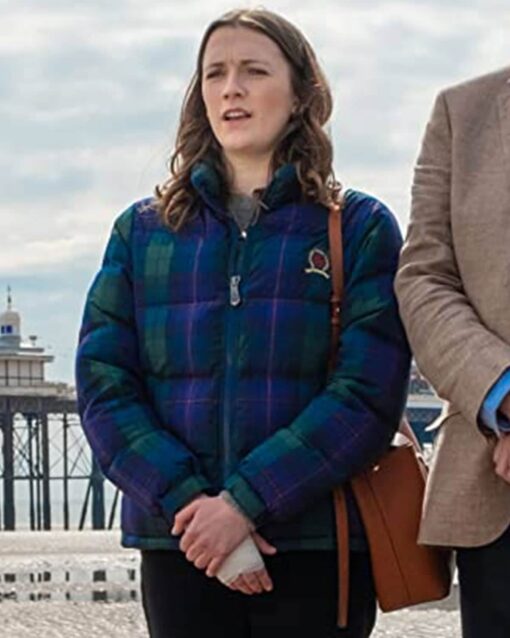Charlotte Ritchie Feel Good Checkered Puffer Jacket