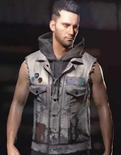 CyberPunk 2077 Real Leather Grey Vest