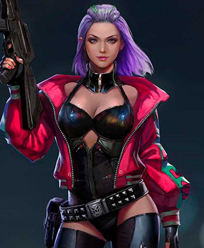 Cyberpunk 2077 Excellent We Fire Kira Madroxx Jacket Front