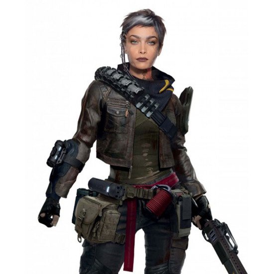 Cyberpunk 2077 Female Nomad Cropped Leather Jacket