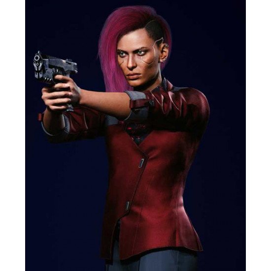 Cyberpunk 2077 Female V Kazuliski Red Cotton Blazer 2