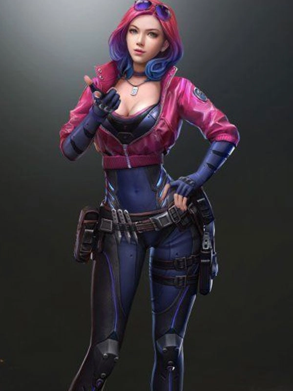 Cyberpunk 2077 Kira Madroxx Pink Cropped Jacket 1