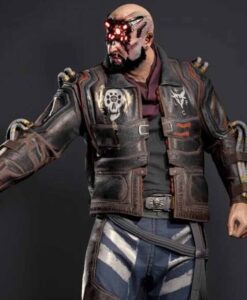 Cyberpunk 2077 Royce Black Leather Jacket