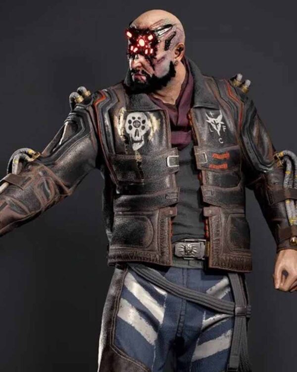 Cyberpunk 2077 Royce Black Leather Jacket