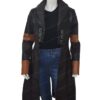 Guardians Of The Galaxy Vol 2 Gamora Brown Leather Coat Front