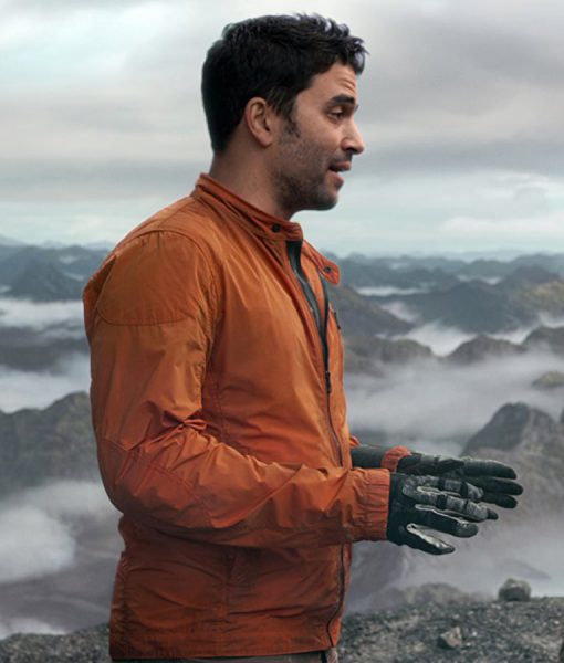 Ignacio Serricchio Lost In Space Orange Jacket