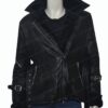 Once Upon a Time Emma Swan Black Jacket Unhooded
