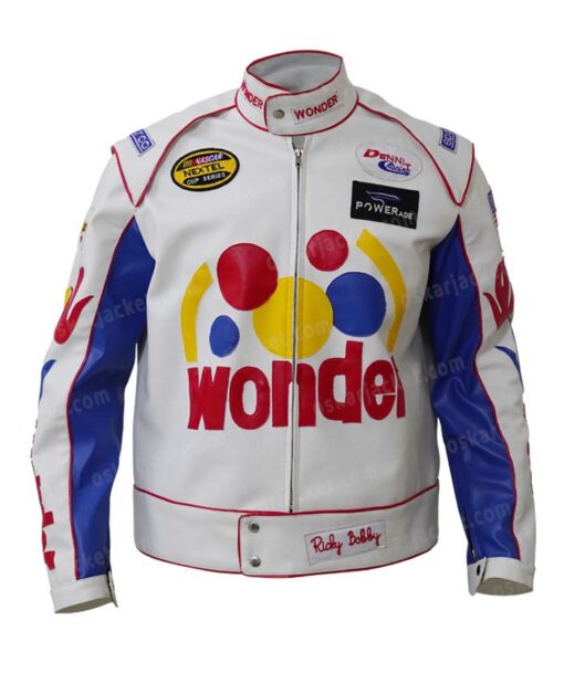 Ricky Bobby Wonder Bread Cowhide Jacket Front