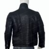 Trevor Calcote Cold Pursuit Leather Jacket Back