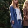 Virgin River S02 Melinda Monroe Blue Wool Coat Right