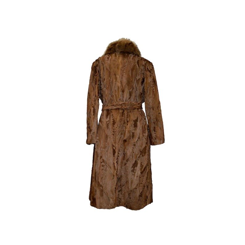 Women Brown Real Karakul Fur Coat | Oskar Jacket
