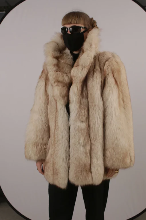 Womens Vintage Arctic Fox Fur Coat 2