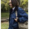 Atypical S04 Brigette Lundy-Paine Blue Parachute Jacket side