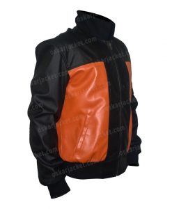 Dragon Ball Z Goku 59 Leather Bomber Jacket Right