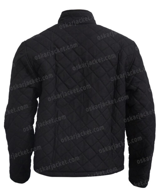 Only Murders in the Building Charles-Haden Black Quilted Jacket Back