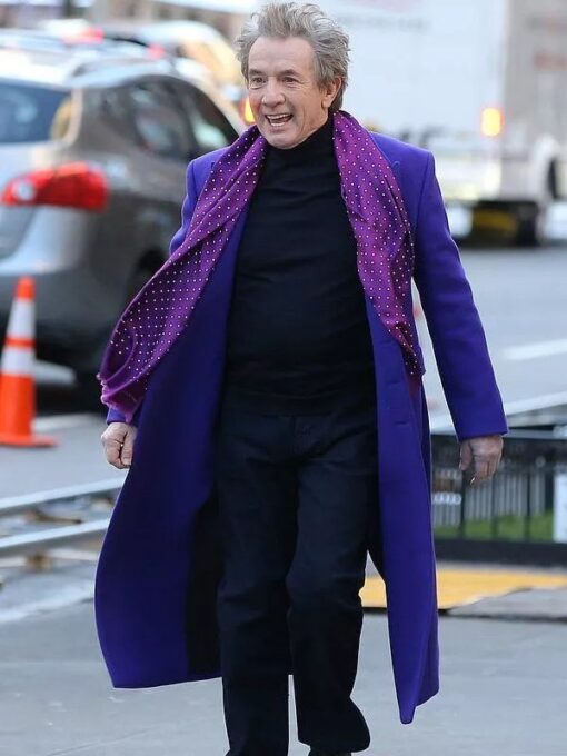 Only Murders in the Building Oliver Putnam Purple Wool Trench Coat 2