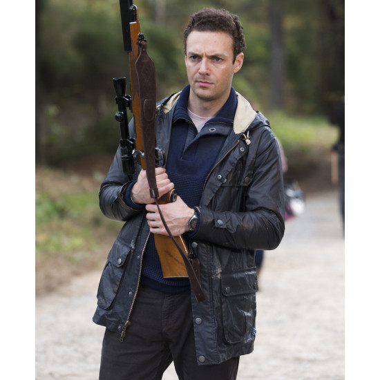 The Walking Dead Aaron Leather Dual Closure Jacket