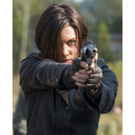 The Walking Dead S08 Maggie Greene Blue Denim Jacket 2