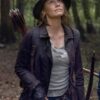 The Walking Dead S10 Lauren Cohan Brown Cotton Jacket
