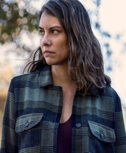 The Walking Dead S10 Maggie Rhee Plaid Flannel Jacket