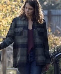 The Walking Dead S10 Maggie Rhee Plaid Jacket