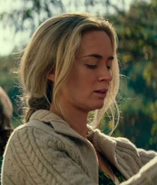 A Quiet Place Emily Blunt Beige Wool Sweater