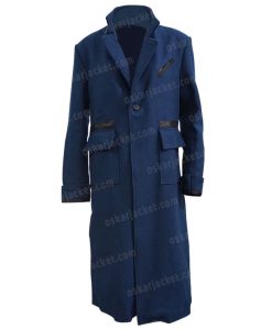 Fantastic Beasts And Where To Find Them Newt Blue Trench Coat Front