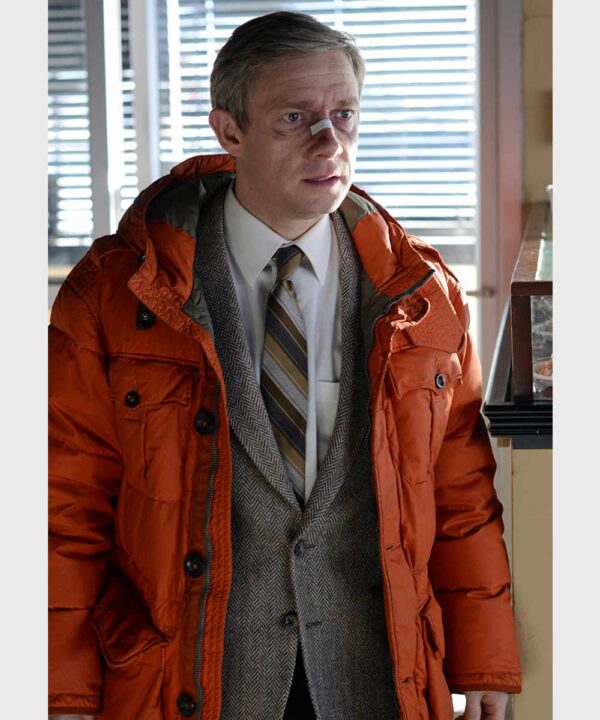 Fargo Lester Nygaard Puffer Orange Jacket