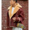 Gossip Girl Julien Calloway Brown Fur Leather Jacket 2