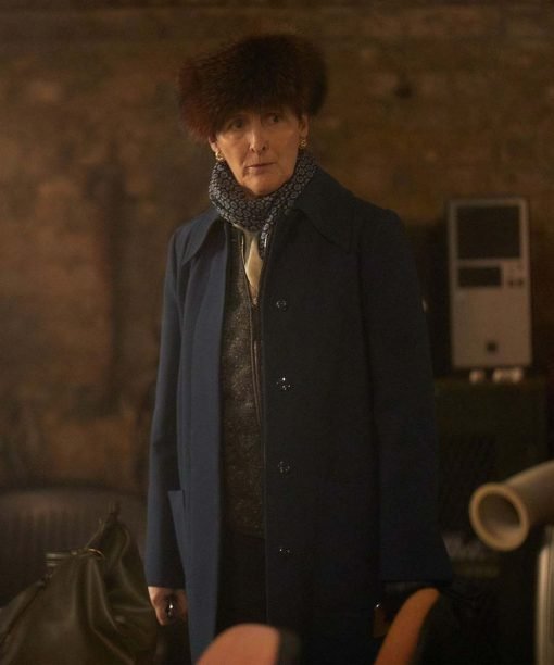 Killing Eve Carolyn Martens Wool-Blend Blue Coat