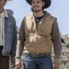 Luke Grimes Yellowstone Cotton Brown Vest