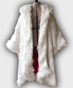 Once Upon a Time Cruella Deville Fur White Coat