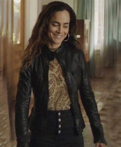 Queen of the South Alice Braga Leather Black Jacket