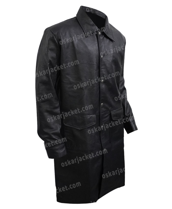 Rip Wheeler Yellowstone Leather Black Coat