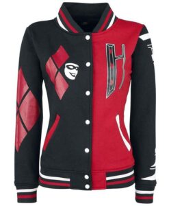 Suicide Squad Harley Quinn Bomber Varsity Jacket Front
