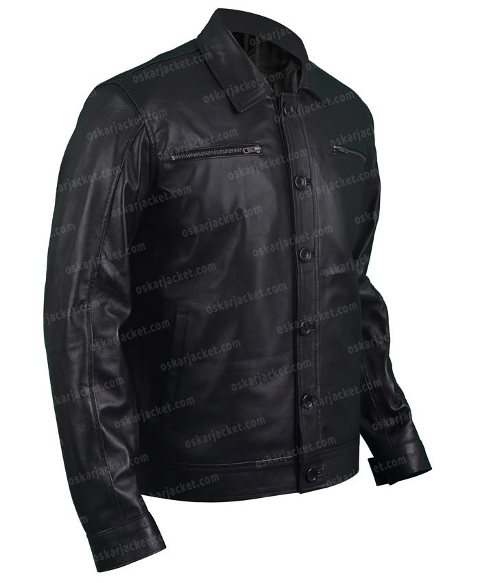 This Is Us Kevin Pearson Real Leather Black Jacket Side
