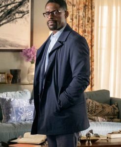 This Is Us Randall Pearson Blue Cotton Coat 2